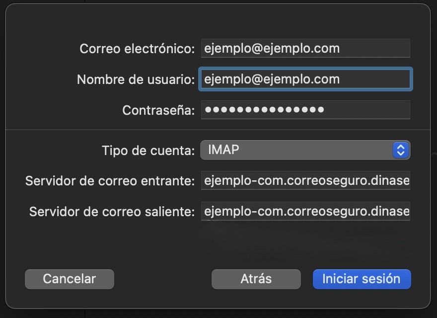 Correo MAC
