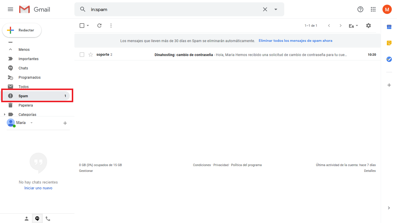 Gmail Envia Correos Legitimos A La Carpeta Spam Que Puedo Hacer Ayuda De Dinahosting