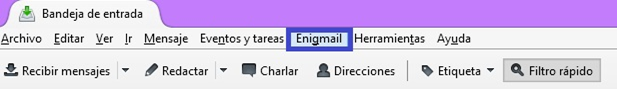 PGP en Thunderbird con EnigMail