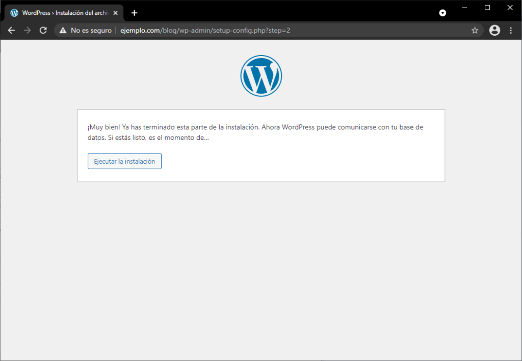 Instalar WordPress paso 3