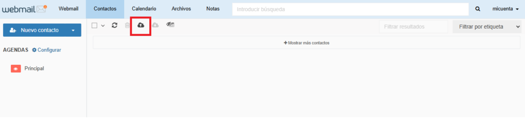 Importar contactos