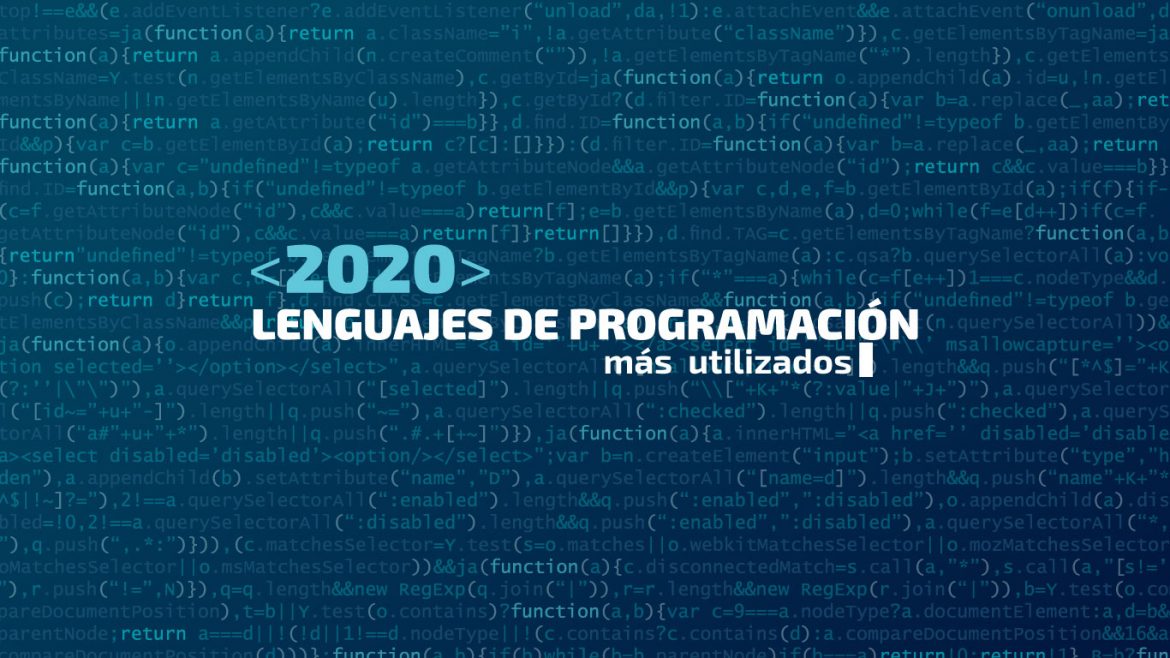 lenguajes de programación más populares en 2020