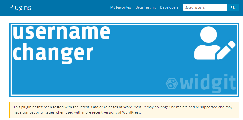 Cambiar nombre usuario WordPress,  plugin Username Changer sin actualizar