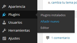 Añadir nuevo plugin en WordPress