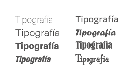 Selección de tipografía