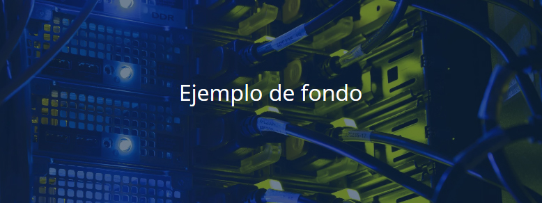 Ejemplo de fondo en Gutenberg
