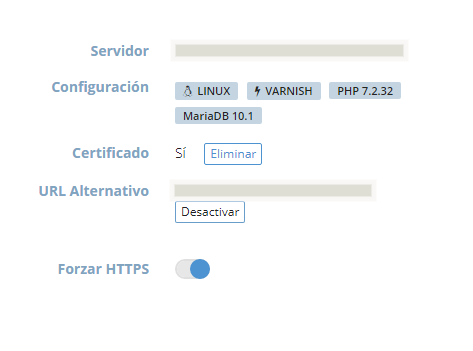 Panel dinahosting certificado SSL