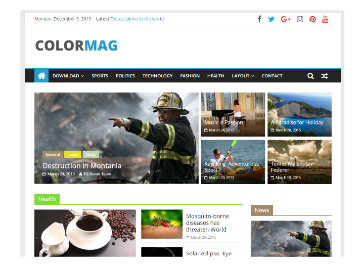 ColorMag Plantilla WordPress