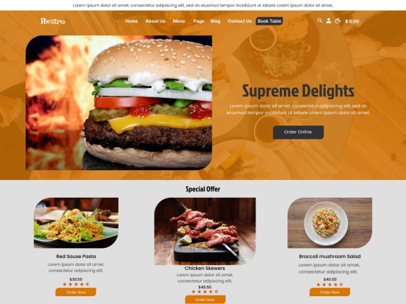 Cafe eatery - Temas de WordPress para restaurantes