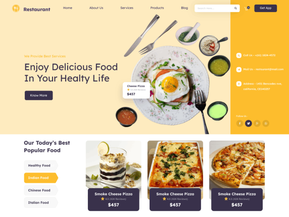 Foodie restaurant theme