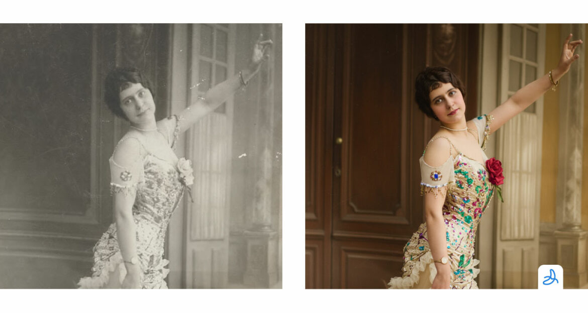 Ejemplo de restauración de imagen con Nano Banan