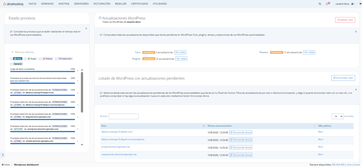 Interfaz de WordPress Avanzado